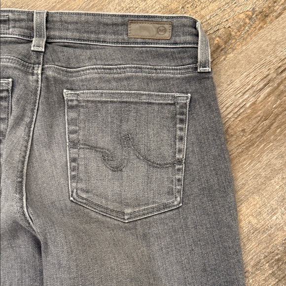 AG Mari High Rose Slim Straight Gray Denim Jeans - Picture 3 of 4